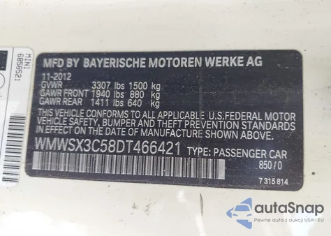 2013 Mini Coupe Cooper S from USA, damaged, VIN WMWSX3C58DT466421